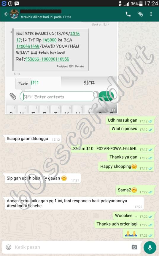 👍👍Feedback &amp; Testimoni by Agan b0sscariduit 👍👍