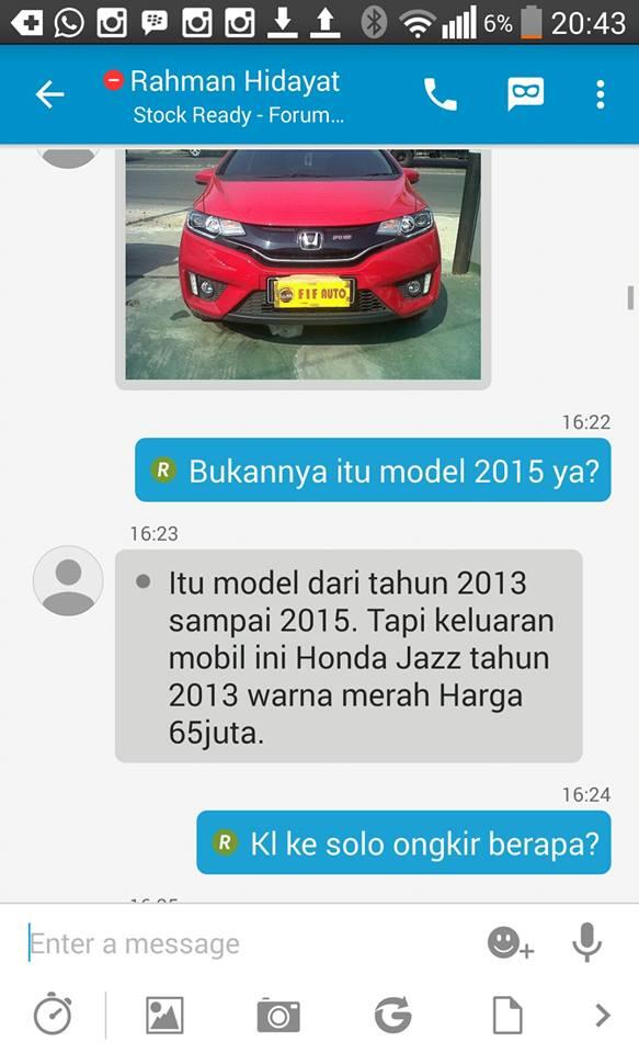 Orang ini 'ditipu' Rp 65 juta beli mobil via BBM, tapi malah bahagia!