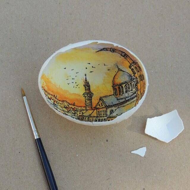 Seniman Ini Mengubah Telur Menjadi Karya Unik