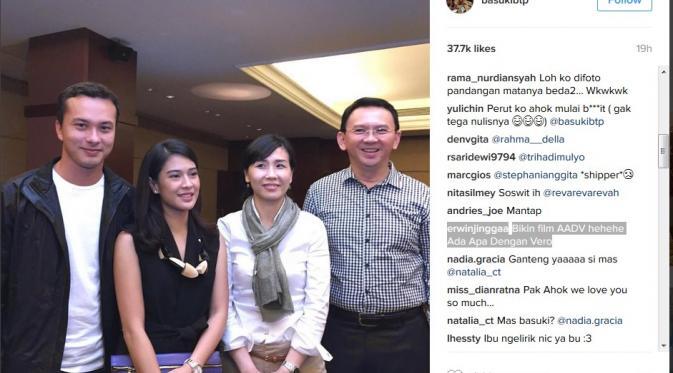 Ahok Ungkap Kecemburuan Veronica Lihat Langsung Dian Sastro