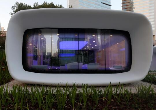 Ini gan gedung pertama di dunia yang dibangun dengan printer 3D