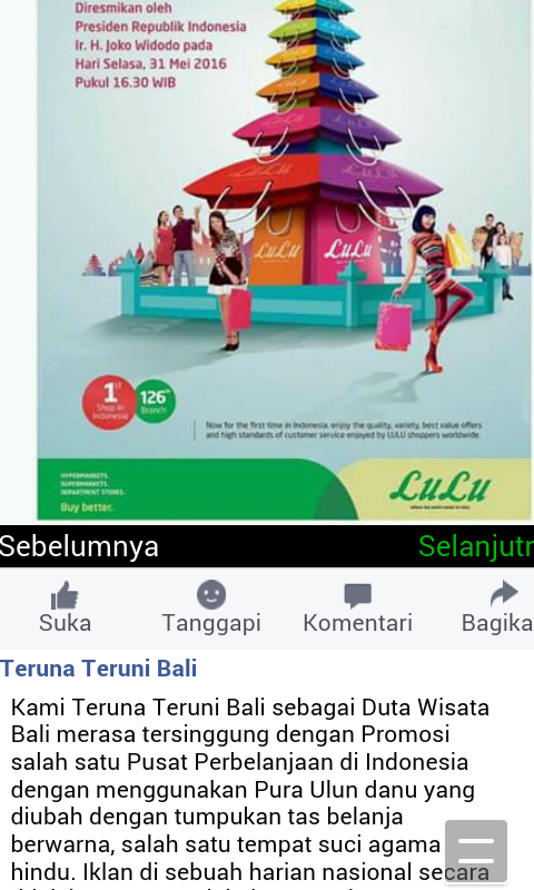 lagi rame di medsos.... warga bali protes lulu supermarket karena dianggap melecehkan