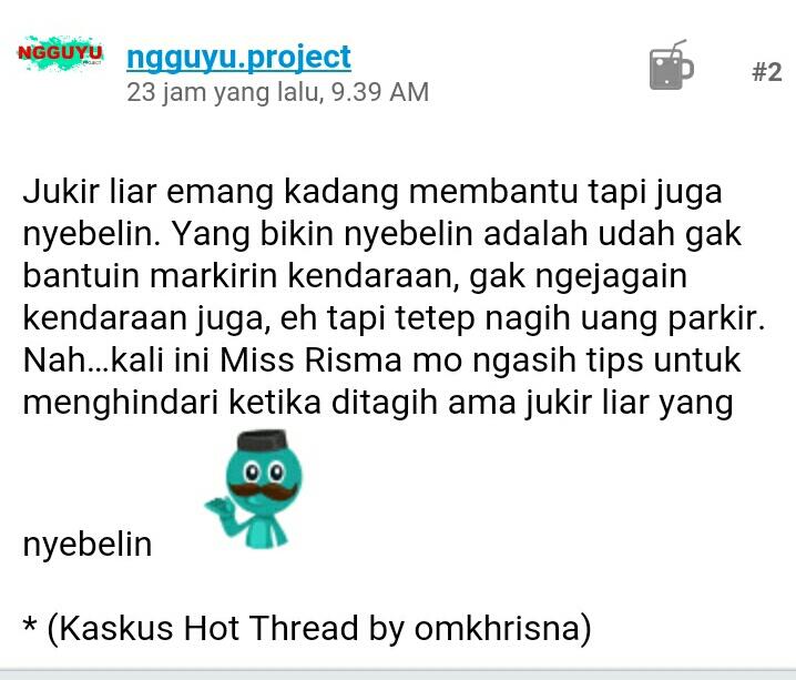 Manfaat-Manfaat Membuat Thread Orisinil Di Kaskus (Edisi Spesial Oom)