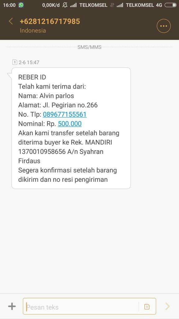 Penipuan Mengatasnamakan Rekber.id &amp; Edit Slip, Transaksi Rekber.id Hanya Melalui Web