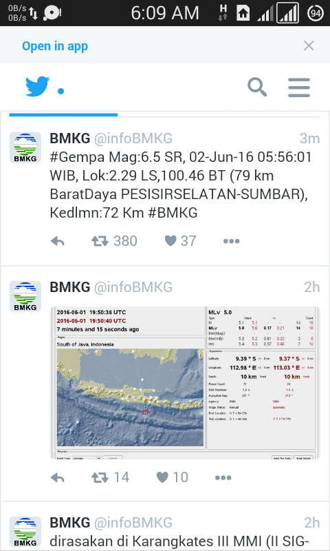 Gempa? semoga yang lain baik-baik saja..