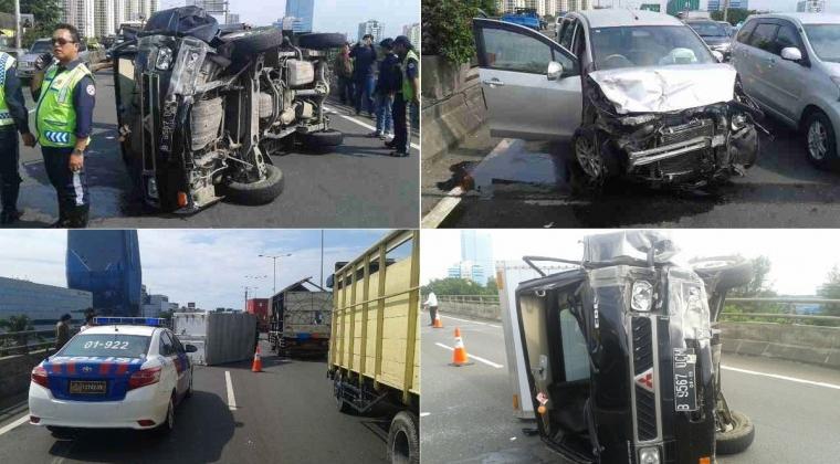 Ngeri, Foto2 Kecelakaan Maut Peserta Olimpiade di Tol Cipali