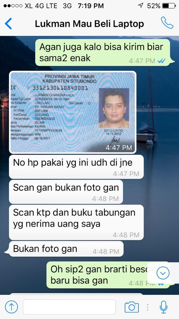 Modus penipuan dengan meminta data diri korban