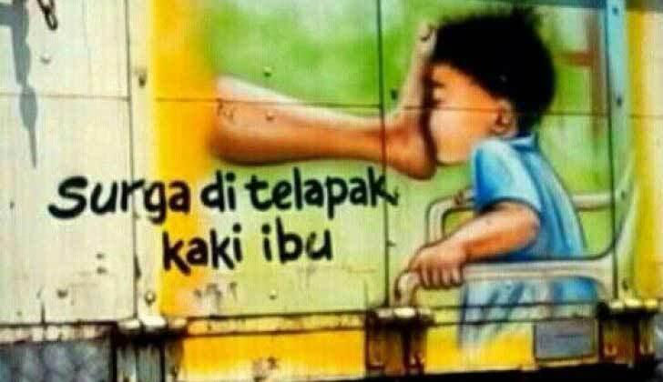 tips gambar untuk belakang truk yang punya truk