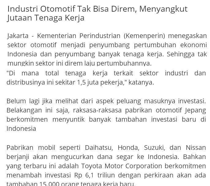 Ahok Nilai Ide Sandiaga Moratorium Mobil Bisa Ganggu Ekonomi