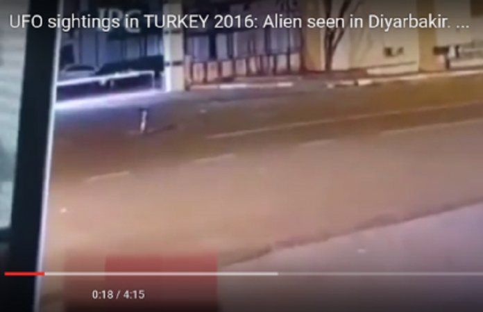 ‘Alien’ Tertangkap Kamera Berkeliaran Tengah Malam di Jalan Raya Turki