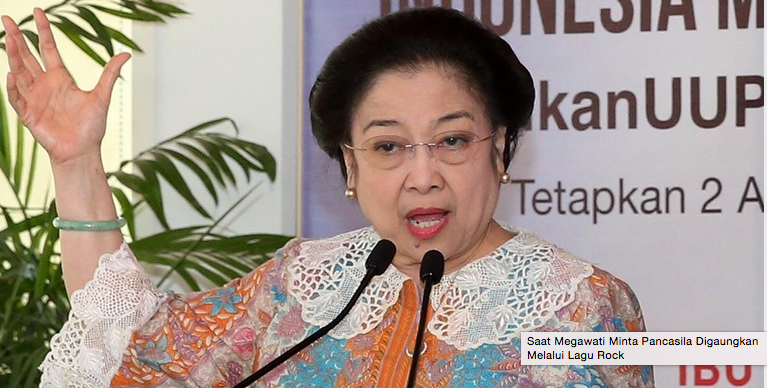Megawati Minta Pancasila Digaungkan Melalui Lagu Rock
