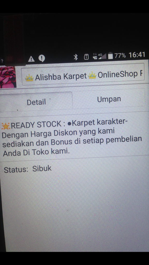 Penipuan BBM kedok jual karpet