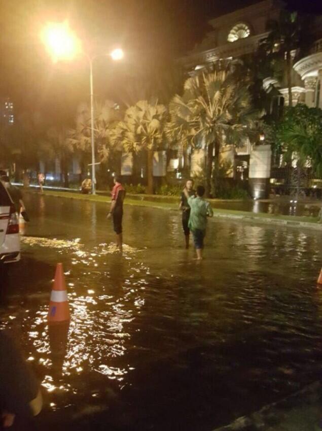 Foto Hoax Banjir Pantai Mutiara Bikin Warga Panik