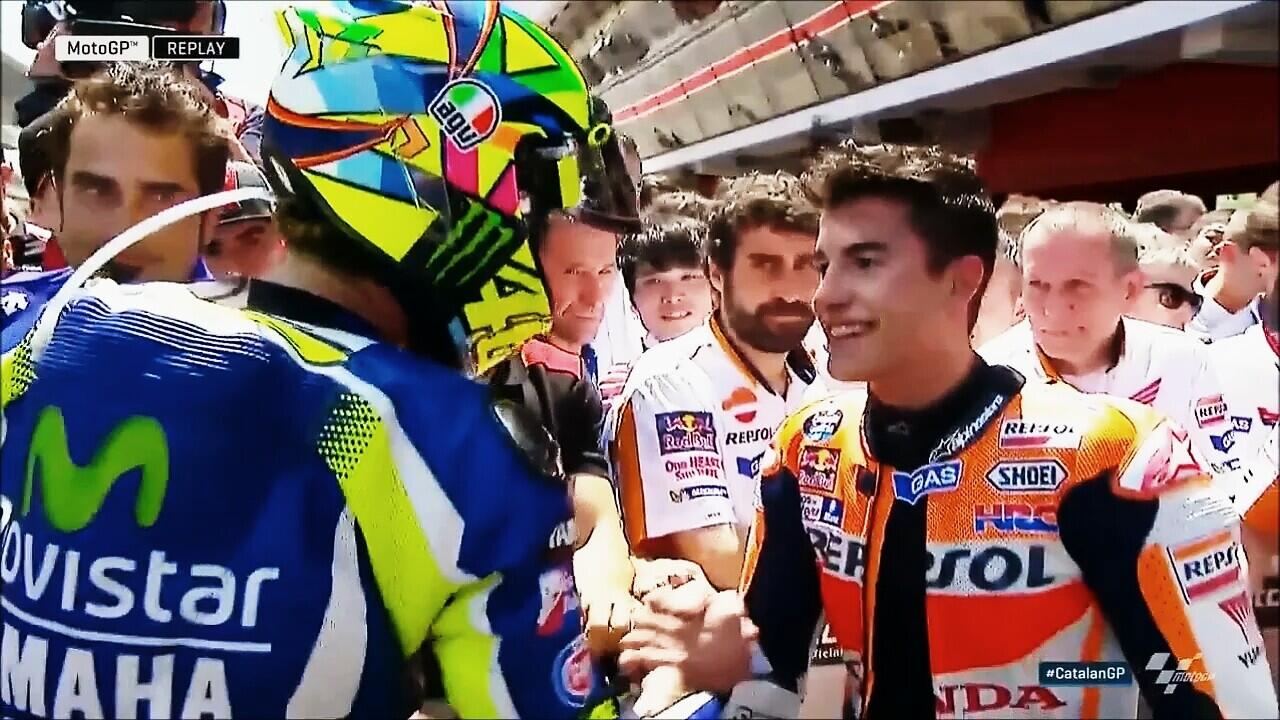 Akhirnya Rossi dan Marquez Maaf-maafan di GP Catalunya