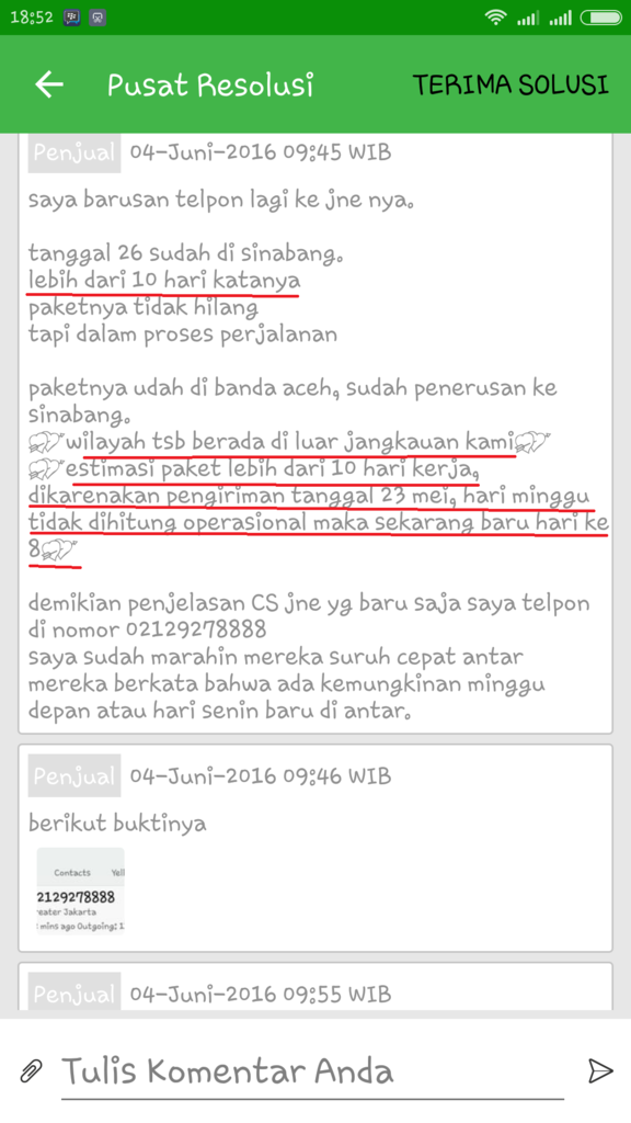 JNE tidak peduli &amp; masa bodoh dengan paket customer yg sudah membayar jasanya.