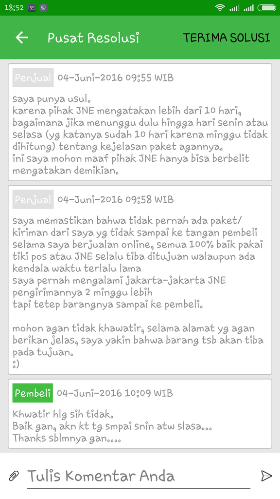 JNE tidak peduli &amp; masa bodoh dengan paket customer yg sudah membayar jasanya.