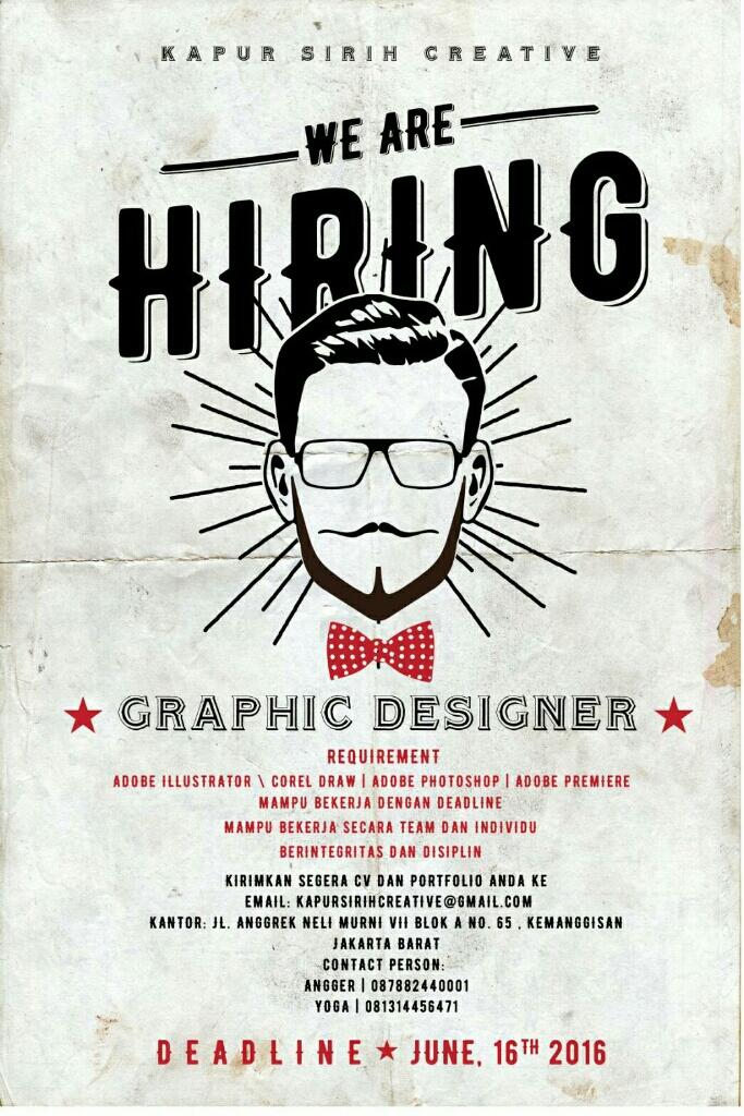 Lowongan Kerja : Kapur Sirih Creative Production (Yearbook)