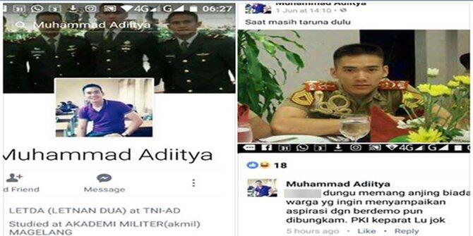 Ini fakta sebenarnya Facebook perwira TNI yang hina Jokowi