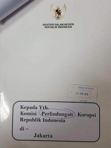 Soal Surat ke KPK, Mendagri: Kalau Benar, Staf Diberhentikan Tidak Hormat!