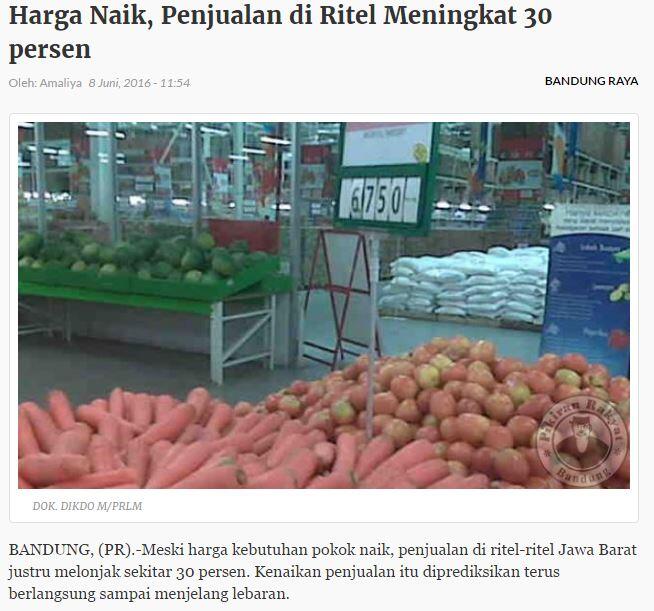 Ampun..Harga Wortel pun Naik 2 Kali Lipat!