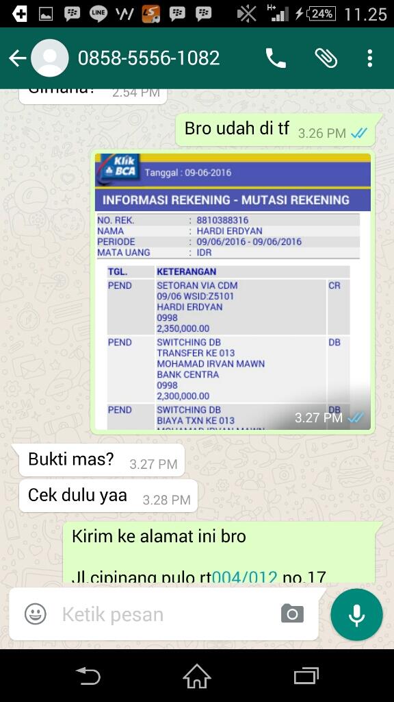 Hati Hati id jemurankolor rekening bank permata 4120086257 an mohamad irvan mawn