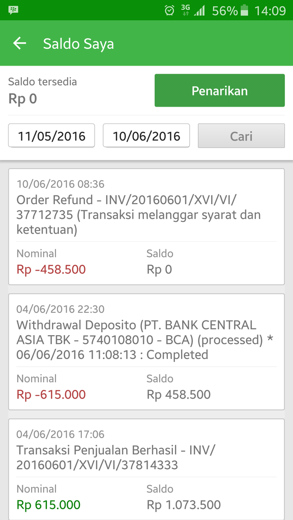 Dianggap Manipulasi Transaksi oleh TOKOPEDIA