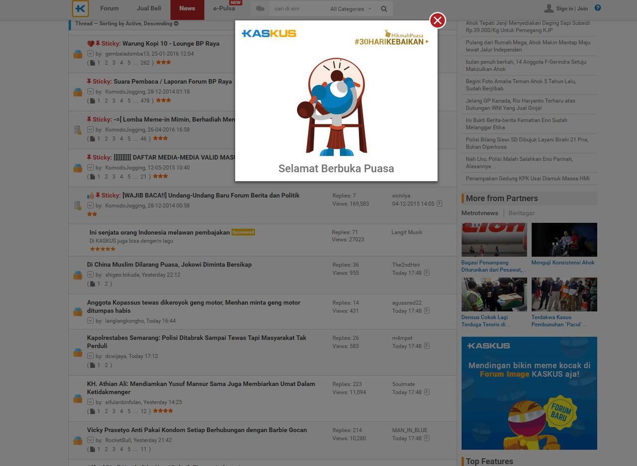 selamat berbuka puasa bre!