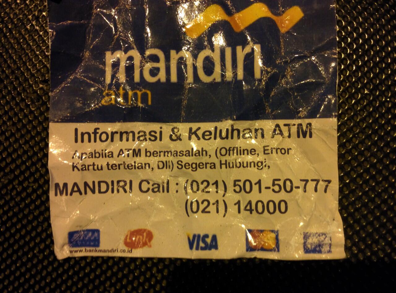 Hati - hati Jika kartu Tertelan di ATM