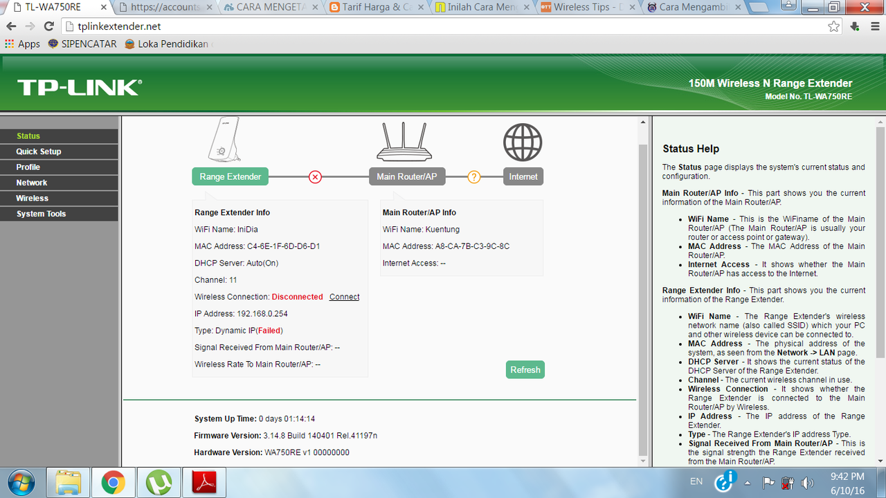 &#91;ASK&#93; &#91;HELP&#93; kok wifi extender/repeater ane gak konek pas di install???