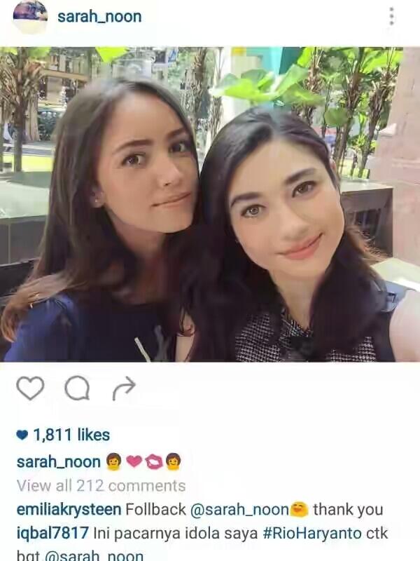 (kak lio sudah punya pacar bray)Kumpulan Foto Sarah Noon, Kekasih Cantik Rio Haryanto