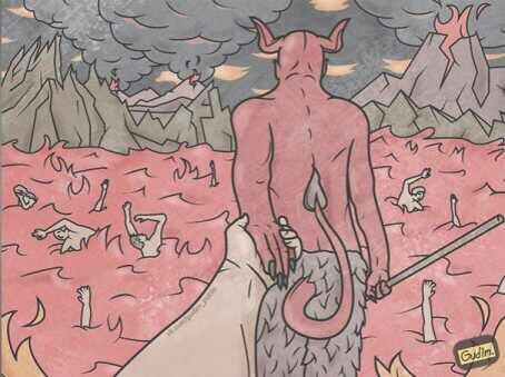 Ilustrasi Kocak untuk Menyindir Aktivitas yg Berlebihan