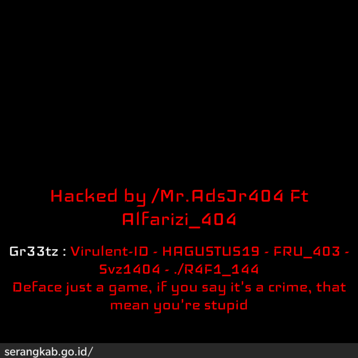 Website Satpol PP Serang di Deface ( Efek Kasus Razia Rumah Makan Yang Lagi Heboh )
