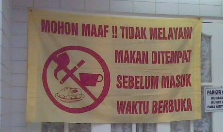 Hukum Menjual dan Berdagang makanan di Siang hari saat Ramadhan