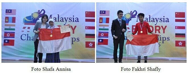 Kontingen Indonesia Raih 9 Medali di Malaysia Open Memory Championship 2016