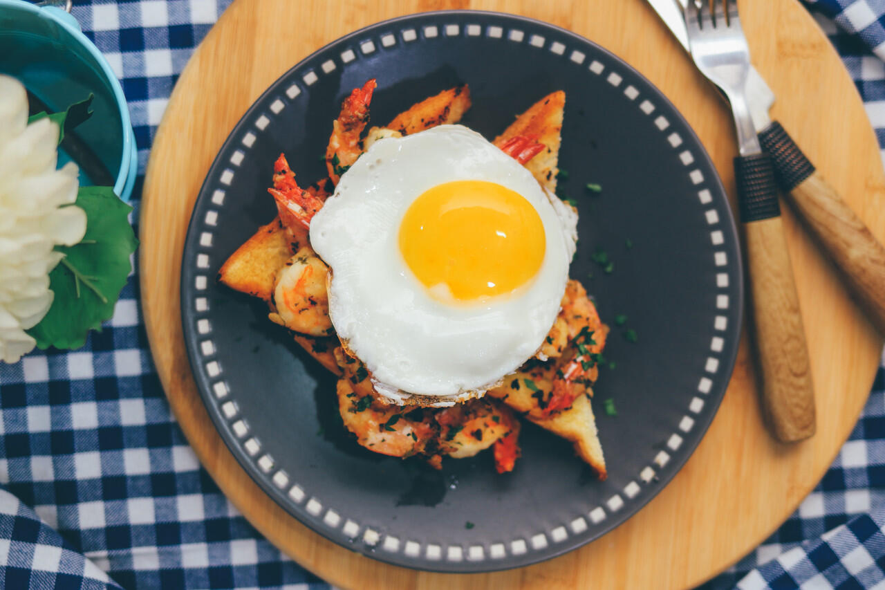 Resep Mudah Shrimp Toast (Roti Panggang Isi Udang)