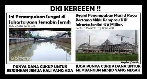 Meme Sadis, Sungai Jakarta Luarbiasa dan Jawa Barat Luarbinasa