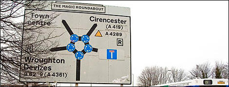 Agan Pusing Lihat Bundaran HI ? Coba The Magic Roundabout