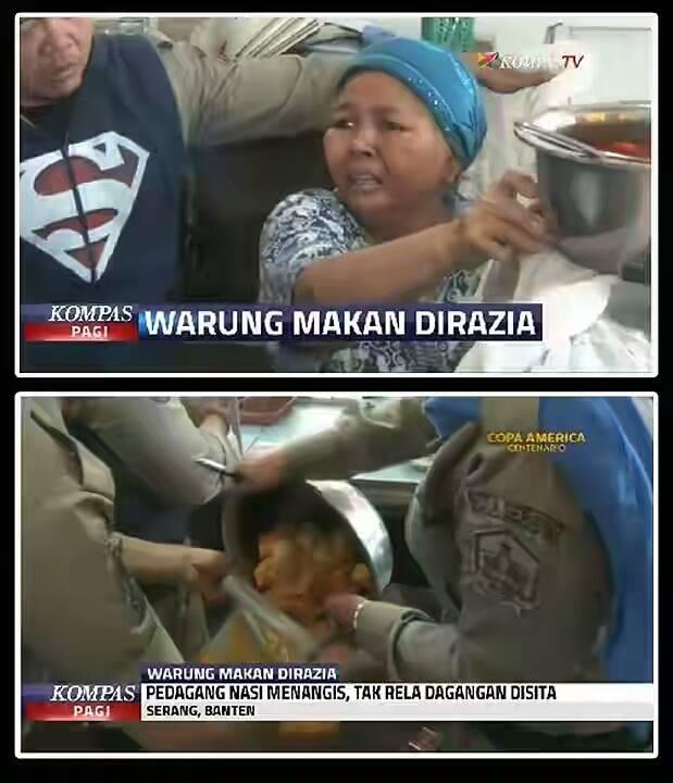 Agan SETUJU sama tindakan razia terhadap Warung Ibu yang dahulu sempat menangis? 