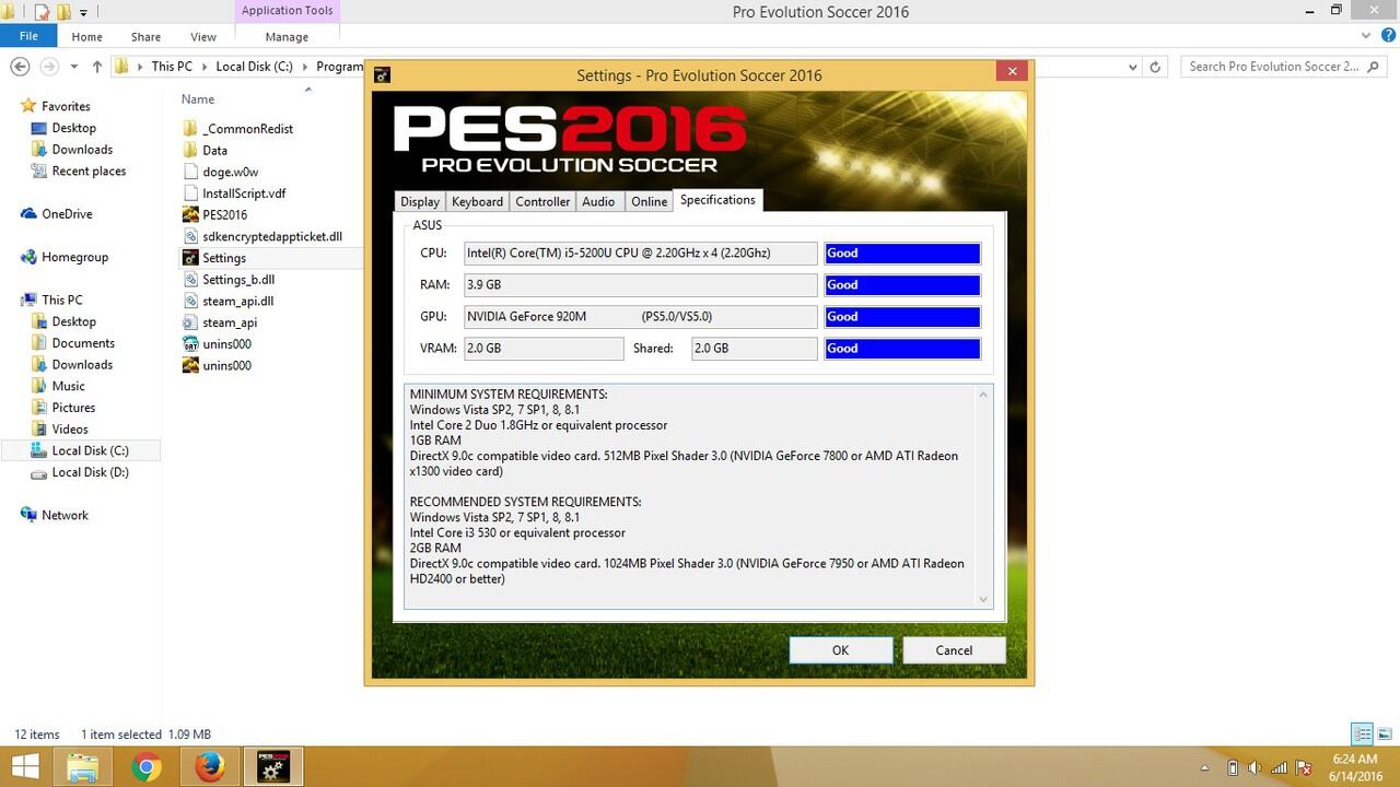 Masalah nvidia 920m di pes 2013