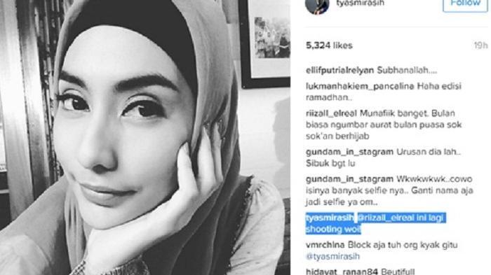 ssst... Unggah Foto Berhijab , Tyas Mirasih Disebut Munafik... !!