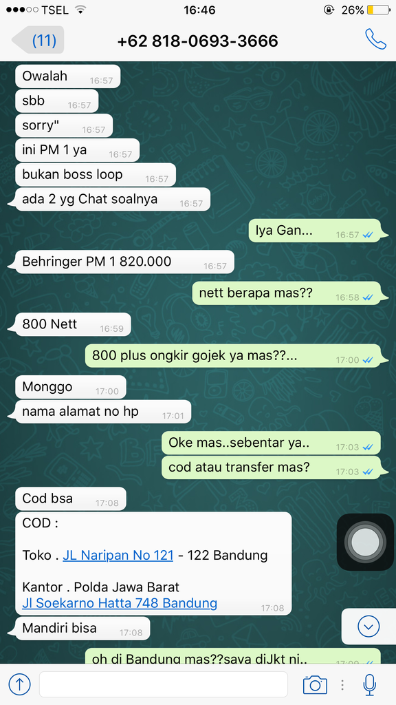 Penipuan atas nama Rahadian MAX COMP GADGET