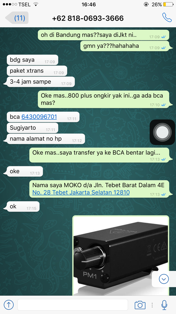 Penipuan atas nama Rahadian MAX COMP GADGET