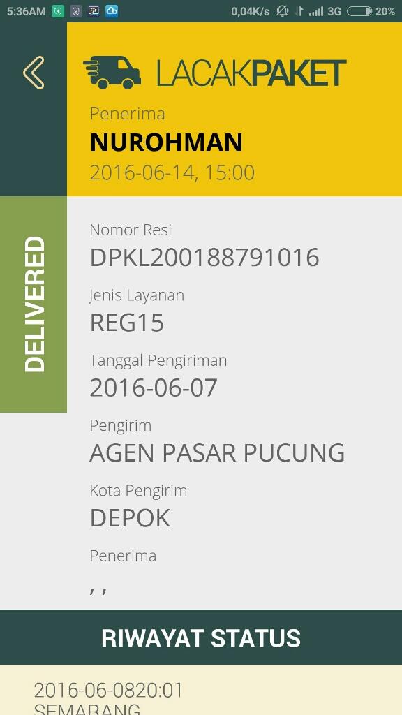 Ada Apa Dengan JNE. Status Delivered Barang Belum Sampai.