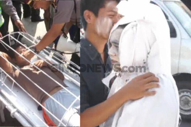 Razia Unik, Pelanggar Lalu Lintas Dihukum Cium Pocong dan Masuk Keranda Mayat