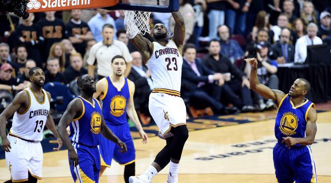 LeBron Mengamuk, Cavaliers Paksa Warriors Mainkan Gim Ketujuh