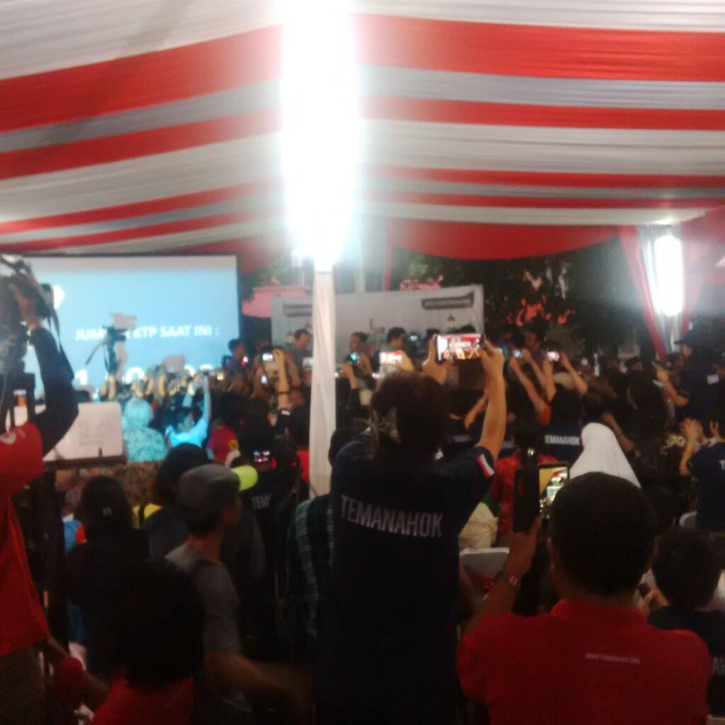 Ahok Hadiri Acara Perayaan Sejuta KTP Teman Ahok