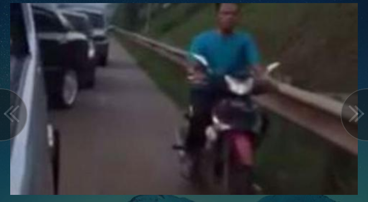 Lagi, Pemotor Masuk Jalan Tol Bikin Geger
