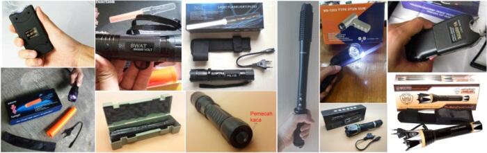 STUNGUN (STUN GUN) BATON TW-809, TW 09, REMOTE MOBIL, iPhone, LIPSTIK, POWER BANK DLL