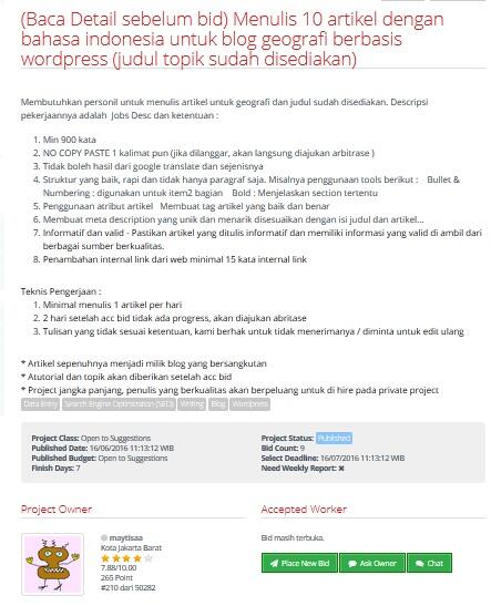 &#91;LOWONGAN FREELANCER&#93; Penulisan 10 Artikel