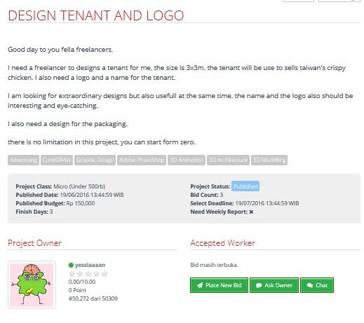 &#91;LOWONGAN FREELANCER&#93; DESIGN TENANT AND LOGO